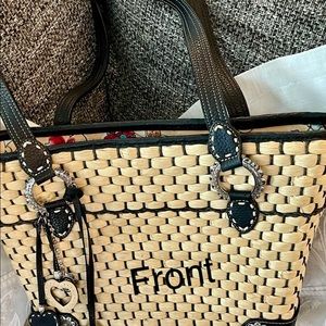 Brighton Straw Shoulder Bag Purse